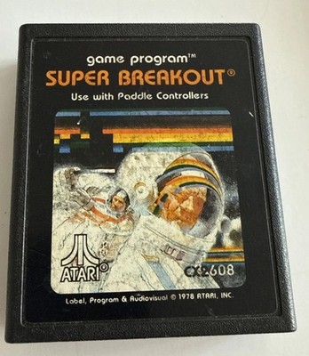 Super Breakout Atari 2600 Game Cartridge CX2608 VTG 1978