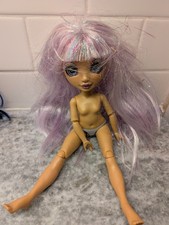 Avery Styles Fashion Studio Rainbow High Doll With PURPLE Hair  Pink Wig