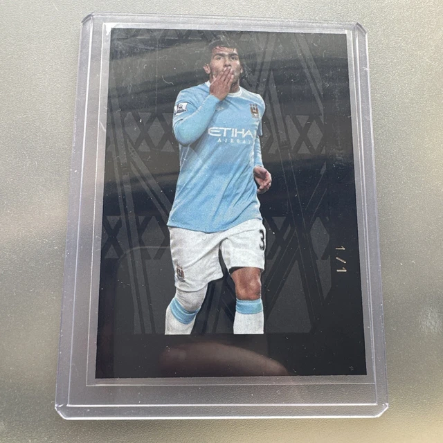 Topps Premier League 2026 Carlos Tevez Black Edge Edition 1/1 2025/26 1 of 1 /1