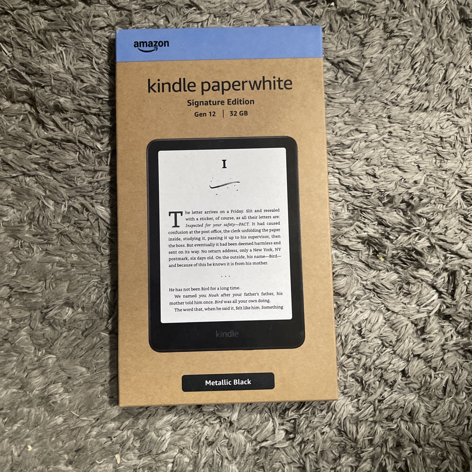 Amazon Kindle Paperwhite Signature Edition 32GB Metallic Black (12th Generation). Available Now for $177.00