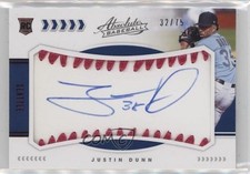 2020 Panini Absolute Pink 32/75 Justin Dunn #120 Auto 18qk