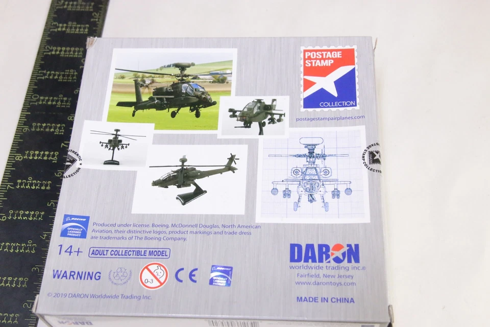 AH-64D apache Longbow 1:100 by Daron Stamp PS5600 Diescast NEW Old Stock - Image 3 of 3