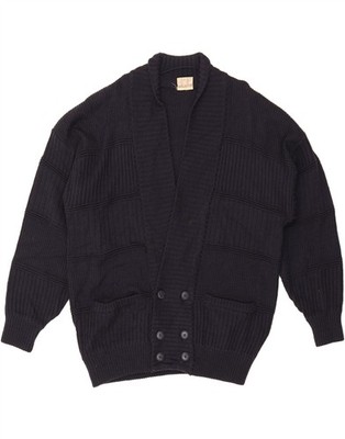 ANGELO LITRICO Mens Cardigan Sweater 2XL Navy Blue Acrylic DM71