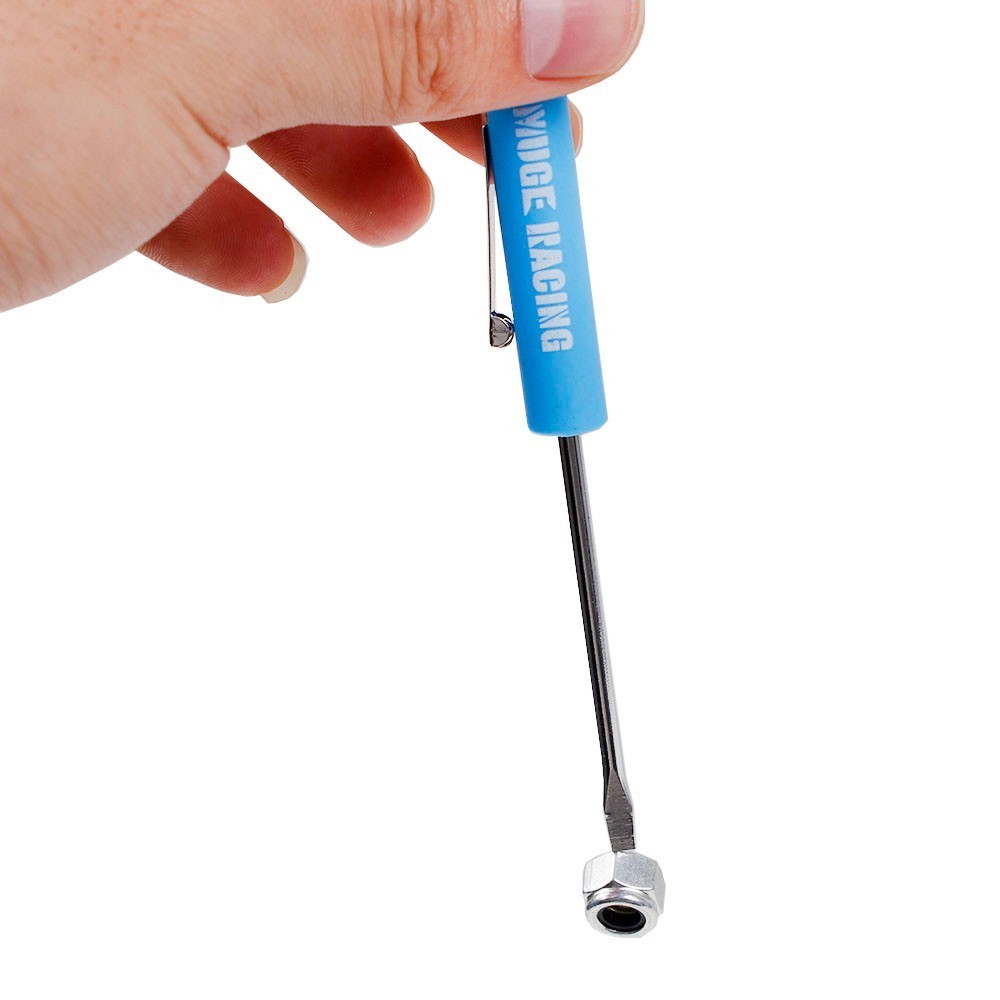 10X Blue Mini Pocket Screwdriver Phillips & Flat Head Tip with Magnet and Clip