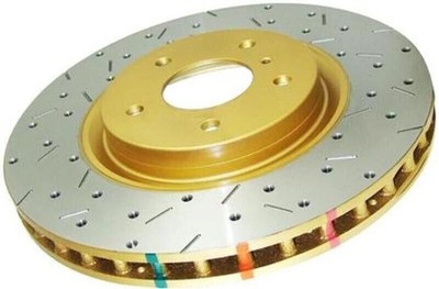 DBA DBA43051XS 10 4000 Series XS Drilled/Slotted Rear Rotor for 2018 21 WRX STI