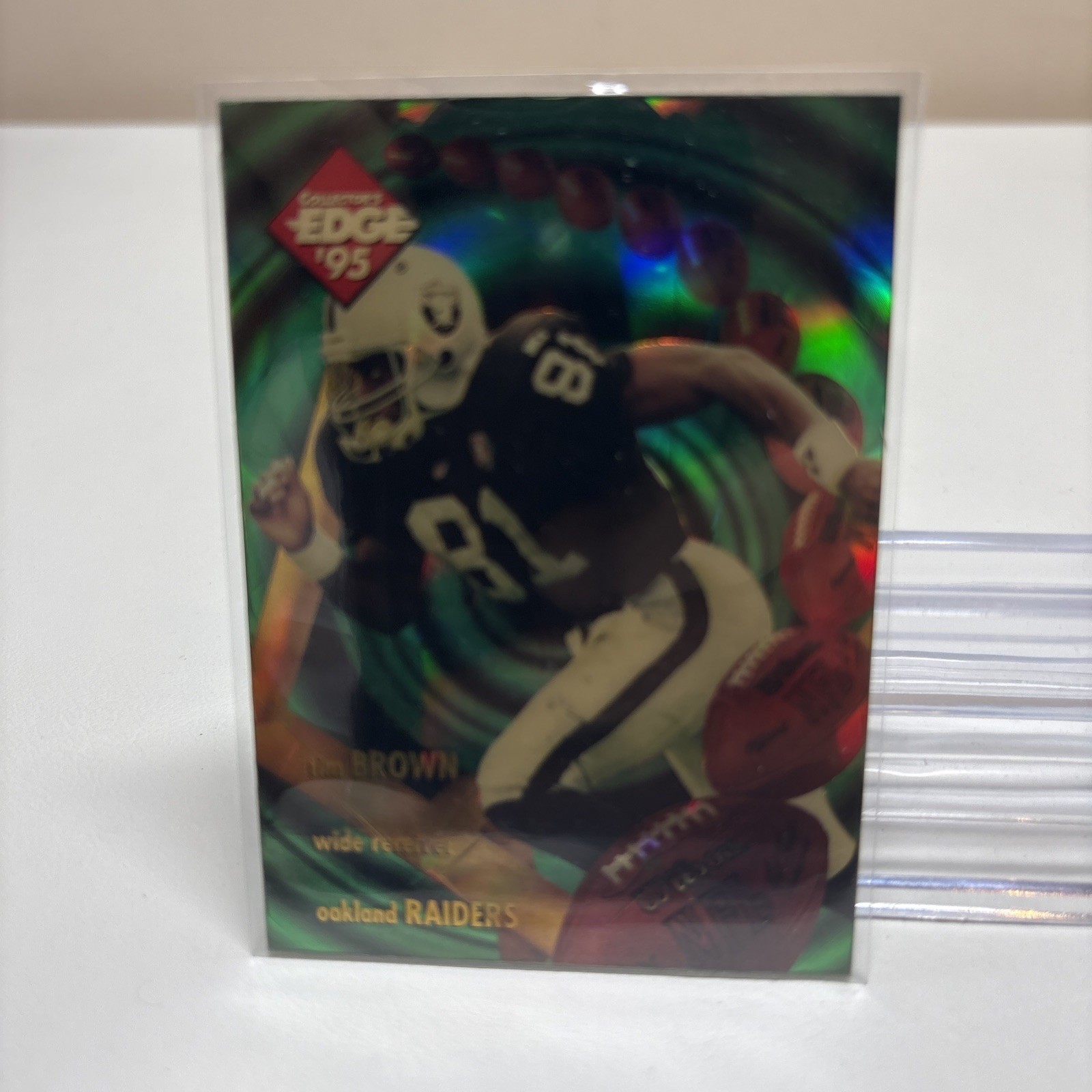 1995 Collector's Edge Tim Brown #12 EdgeTech Black Label