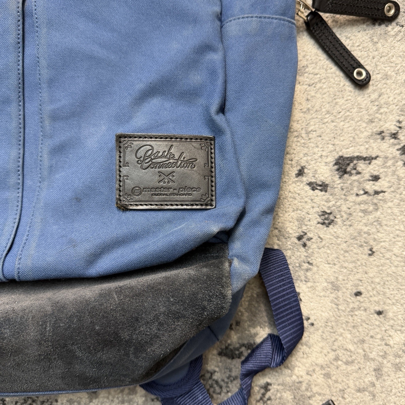 Master Piece MSPC Push Connection Backpack Cow Le… - image 2