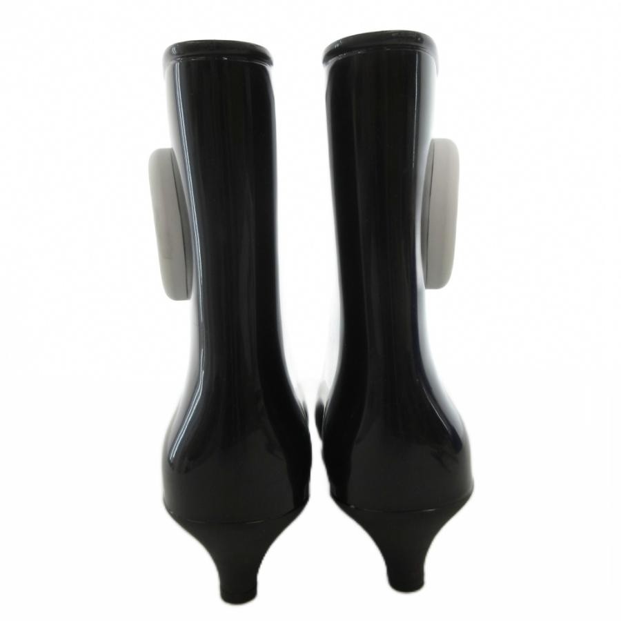 GUCCI Short Interlocking Stiletto Heel Rubber Boots Size:36/JP:23 141182K Authen thumbnail 5