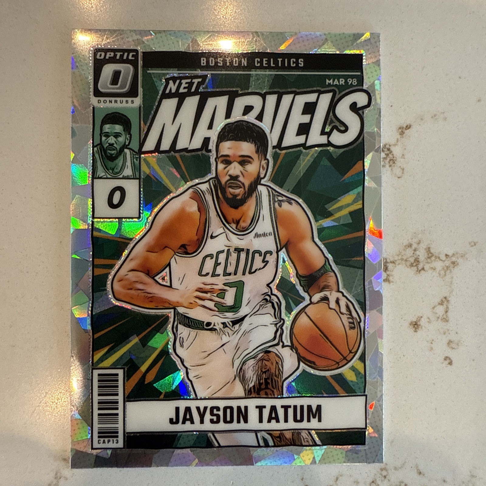 2024 Panini Donruss Optic Net Marvels Jayson Tatum #1 Cracked Ice /25