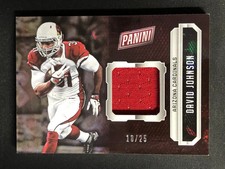 2016 Panini The National David Johnson Jersey #FB5 Cracked Ice Player-U /25 YT92