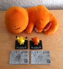 Pokemon Set, Glumanda Plüschtier + 2 Mini-Fi...