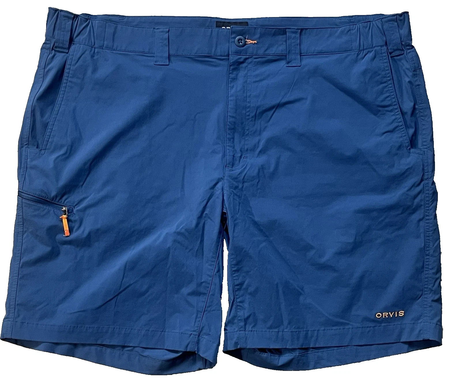 ORVIS Mens Size XXL Blue Jackson Quick-Dry 9" Outdoor Fishing Hiking Shorts