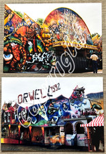 2 x Archiv Foto CURIOSA-PALAST und ORWELL 1992 - Kirmes Fahrchip Schausteller