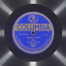 PRINCE'S ORCHESTRA Hawaiian Nights COLUMBIA A5974 VG 78 12"