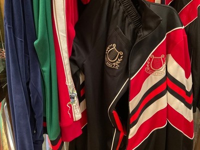 Gucci crest track pants