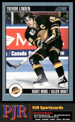 Trevor Linden 1992-93 Score Canadian #305 Vancouver Canucks