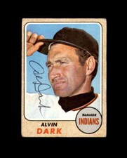 Alvin Dark Signed 1968 Topps Cleveland Autograph