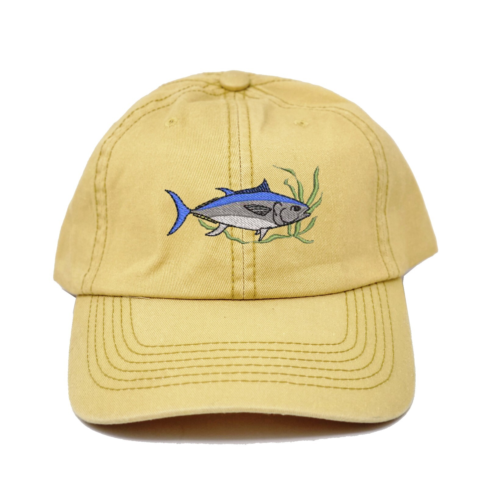 Wildlife Tuna fish embroidered dad hat, Tuna embroidered fishing cap hat