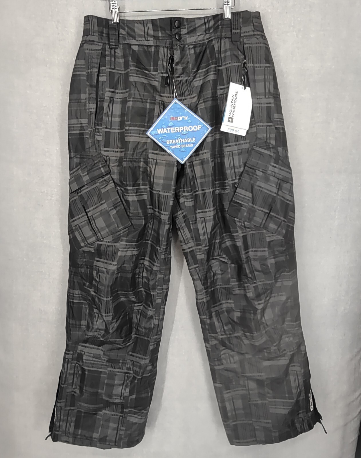 Mountain Warehouse Ski Pants Womens Extra Large Gray Waterproof Snow Breathable