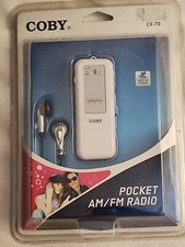 Coby CX-70 Portable AM/FM Radio White  DG110 