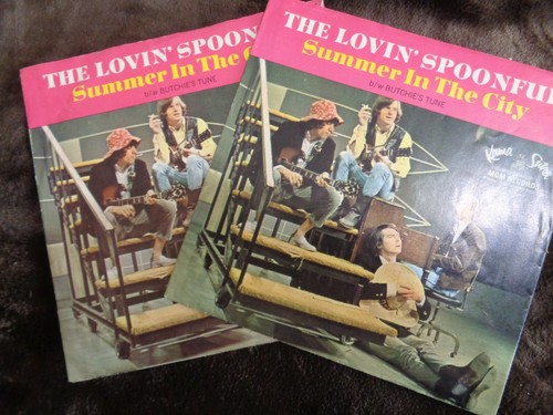 LOVIN' SPOONFUL-SUMMER IN THE CITY/BUTCHIE'S TUNE 2 PIC SLEEVES VG++!! NO 45S!!