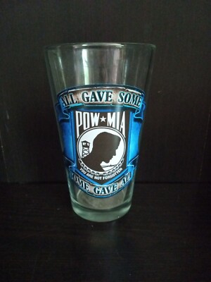 ''ALL GAVE SOME, SOME GAVE ALL''- POW MIA- NEW - Tumblr Beer Glass ~ Trl8#192