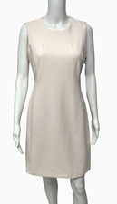 Calvin Klein Women's Sleeveless Light Pink Sheath Dress Size 4