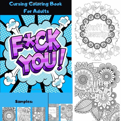 Adult Coloring Book Swear Word Stress Relief Relax Hilarious Patterns Design 9798637072361 Ebay