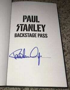 Details About Paul Stanley Signed Book Backstage Pass Kiss