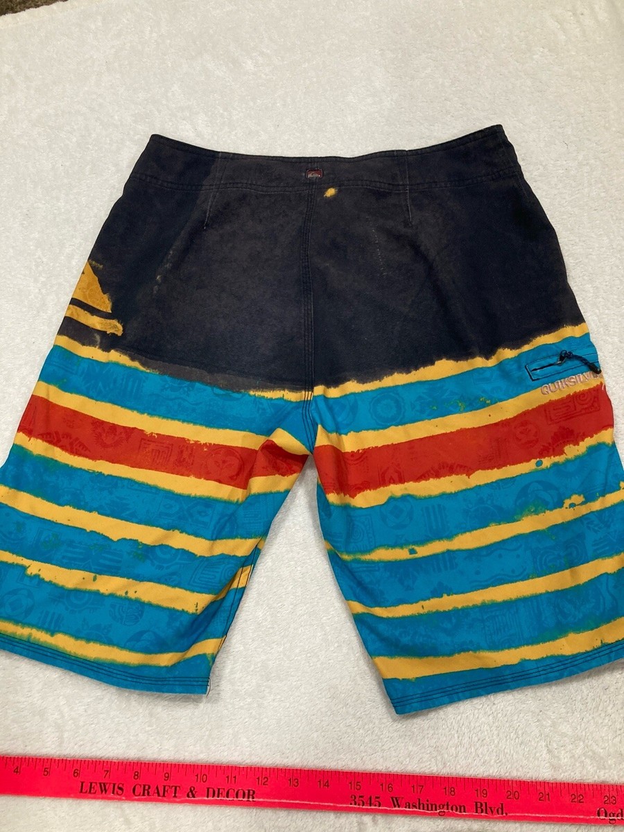 Vintage Quiksilver Board Shorts Men's Sz 30 Swim Shorts