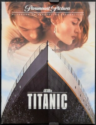 Titanic 1997 PRESS KIT (FOLDER, 6 STILLS, NOTES) LEONARDO DICAPRIO