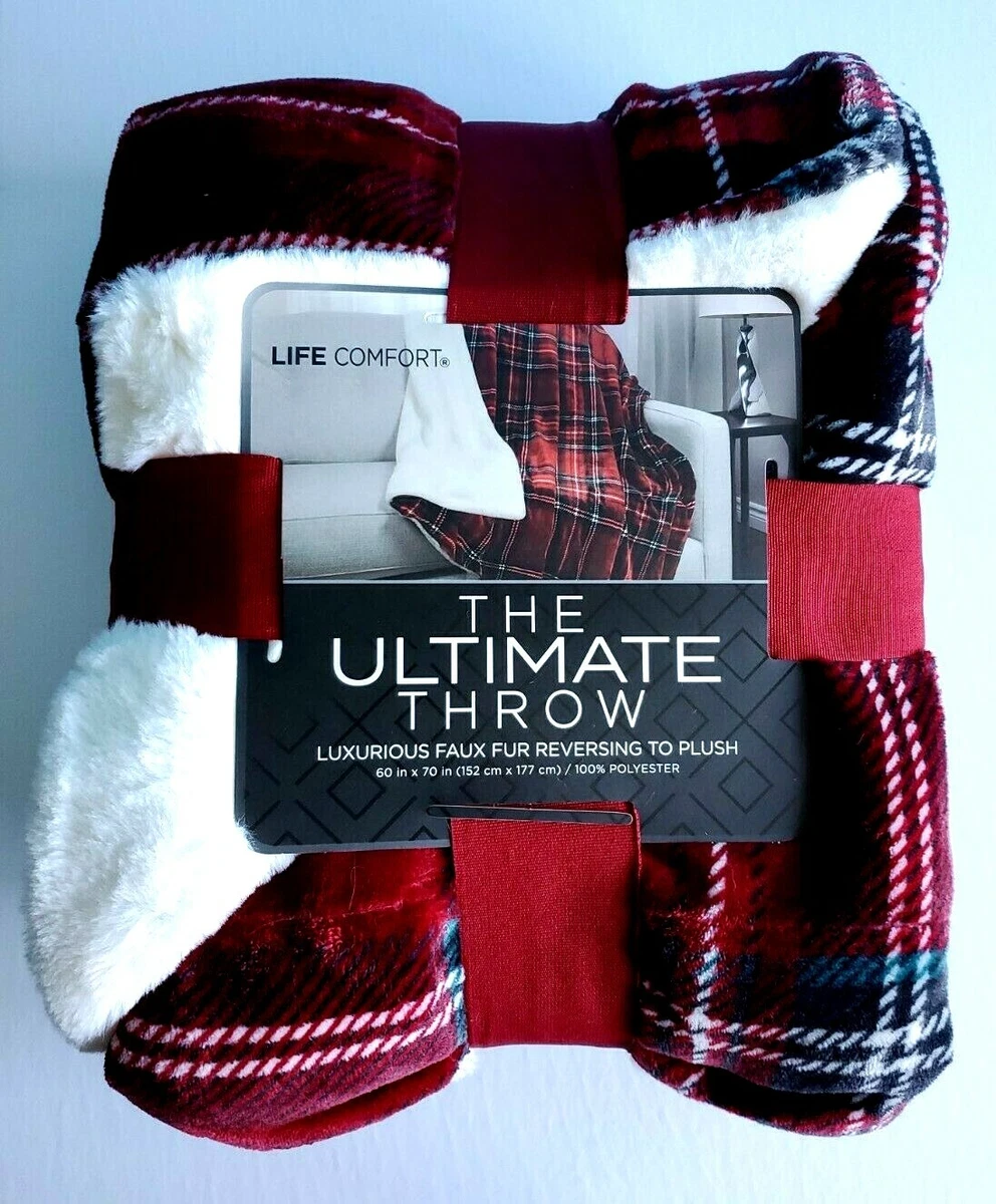 Life Comfort Ultimate Plush Throw Blanket 60 x 70 in. Brand New