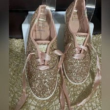 Keds x Kate Spade Champion Glitter Sneaker Rose Gold Size  US 7.5