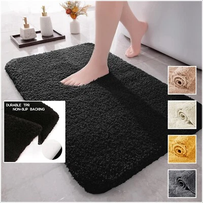 HAFA280 Non Slip Bath Mat Extra Large Shaggy Bathroom Rug Water Absorbent Toilet Mats