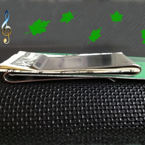 Money Pouch Clip Stainless Steel Banknote Clips Money Folder Travel Bank - Picture 6 of 6