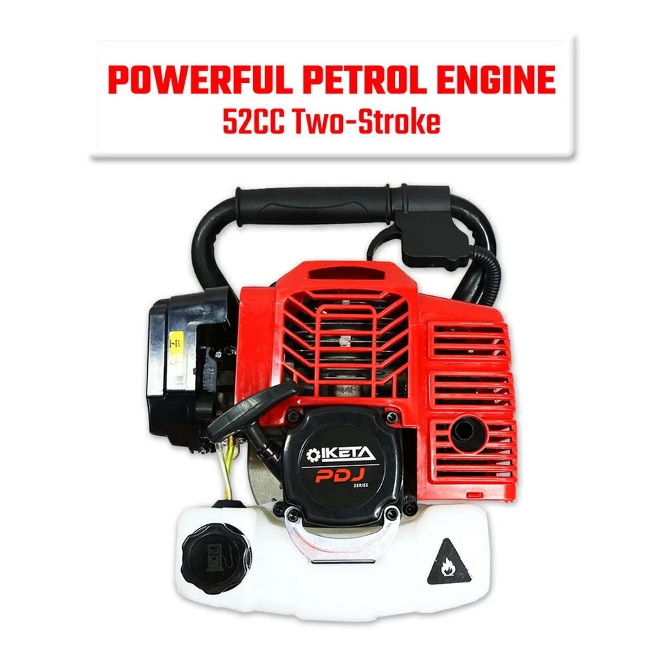 2in1 Petrol 52cc Pile Post Driver+Jackhammer Star Picket Jack Hammer Demolition - image 3 of 4