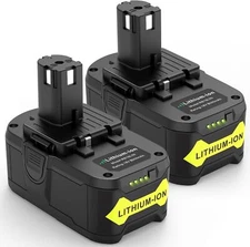2Pack 8.0Ah Replacement For Ryobi P108 18V Tool Battery High Capacity