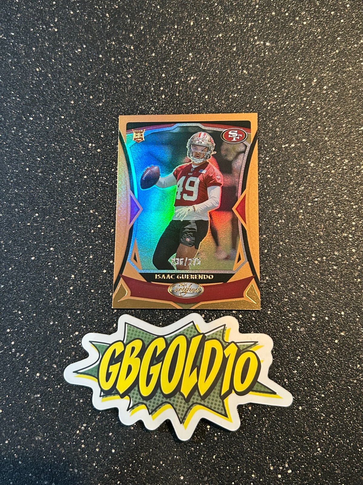 2024 Panini Certified - Rookies Isaac Guerendo #197 Bronze Mirror /275 (RC)