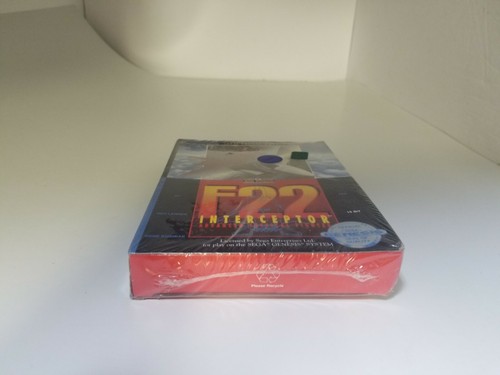 New factory sealed F22 INTERCEPTOR game for Sega Genesis W/damaged Box K47 - Picture 3 of 10
