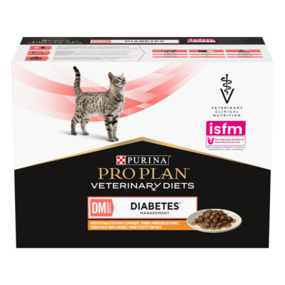 Purina Pro Plan Veterinary Diets Diabetes Management Katzenfutter 10x85g