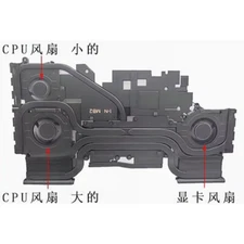 For DELL Alienware M16 R1 Laptop CPU GPU Cooling Fan with Heatsink 0P3P86 P3P86