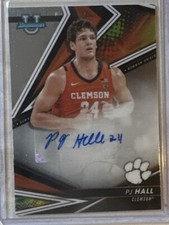 PJ Hall Clemson Basketball Autograph Topps Rookie Card Auto NCAA Denver Nuggets
