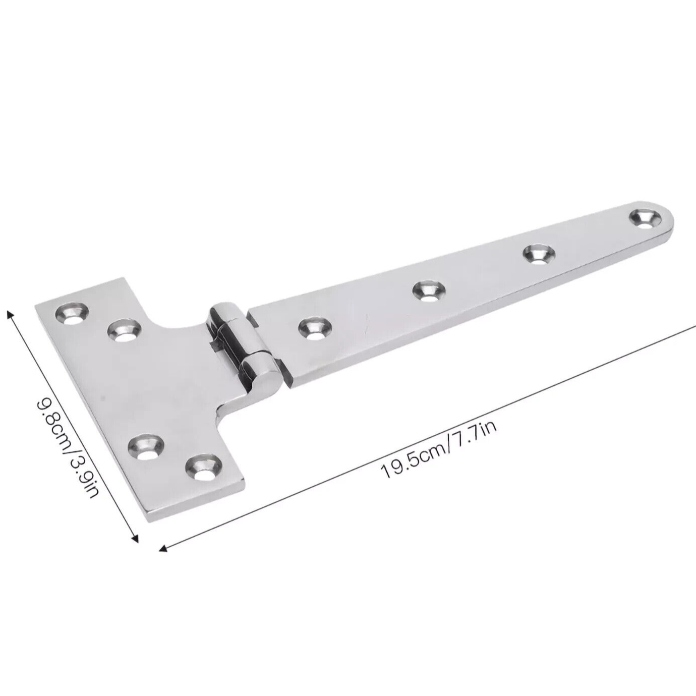 Mirror Polished T Shape Ship Hinge Corrosion Resistance 316 Stainless Steel UK