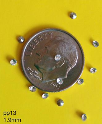 pp13 2mm Crystal Clear IHC 1028 Austrian Chatons Pointed Back Rhinestones 72 pcs