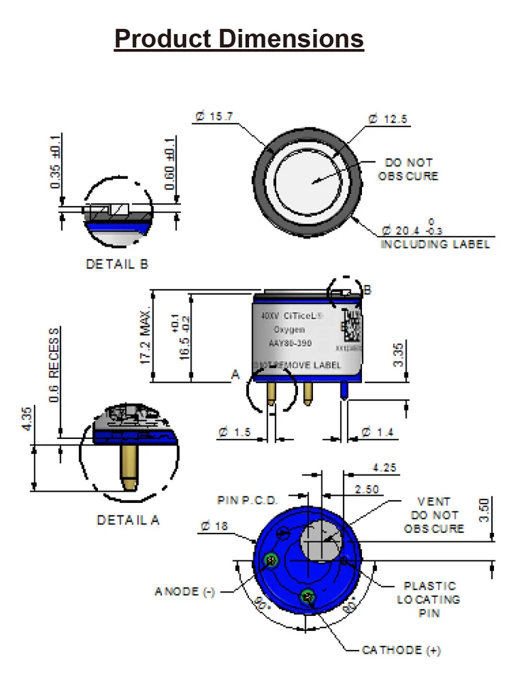 5Pcs Brand New Oxygen Sensor 4OXV 40XV 40X-V AAY80-390 Sale - Image 3 of 4