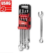 Serie chiavi combinate USAG 285DS8 set kit di 8 chiavi fissa stella professional