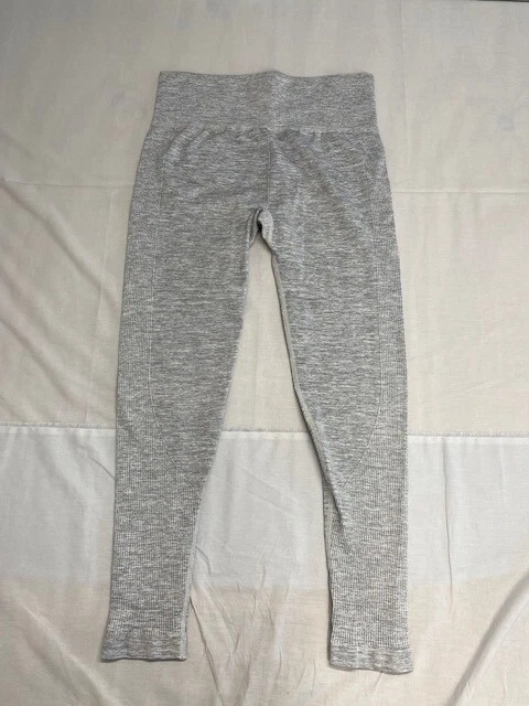 Forever 21 Mujer Leggings Gris Ajustado Acanalado Activo Cintura Ancha Talla Grande Foto 2 de 4