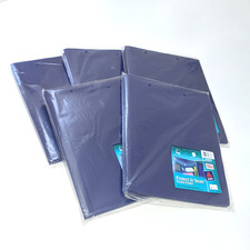 Lot of 5 Avery Protect & Store Pocket Folders Letter Size Navy 3/Pack