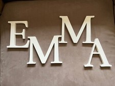 Pottery Barn Kids Decor - 8  White Wall Letters - EMMA