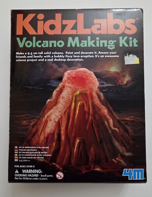 KidzLabs Volcano Making Kit 4M STEM Science Project Educational Building Toy 8y+